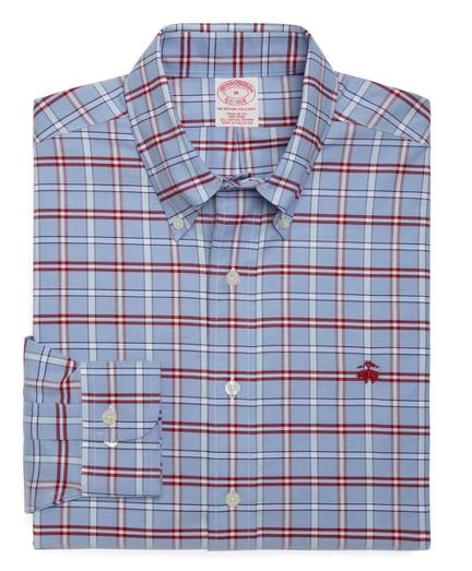 Brooks Brothers Supima Cotton Non-iron Regular Fit Brookscool Alternating Framed Tattersall Sport Shirt