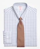 Brooks Brothers Men's Non-iron Regular Fit Alternating Check Dress Shirt