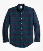 Brooks Brothers Regent Fit Oxford Black Watch Sport Shirt