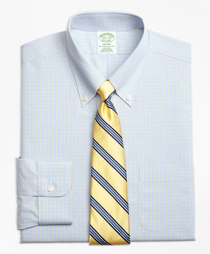 Brooks Brothers Non-iron Milano Fit Triple Overcheck Dress Shirts