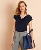 Brooks Brothers Cowl-neck T-shirt