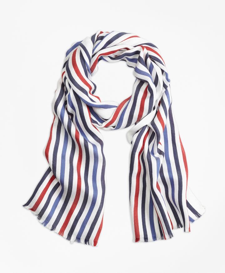 Brooks Brothers Men's Multi-color Stripe Scarf