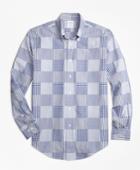 Brooks Brothers Men's Regent Fit Dobby Patchwork Sport Shirt