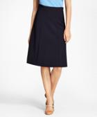 Brooks Brothers Stretch-wool Double-weave Skirt