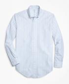 Brooks Brothers Regent Fit Oxford Double-stripe Sport Shirt