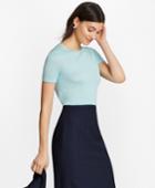 Brooks Brothers Women's Silk-blend Short-sleeve Sweater