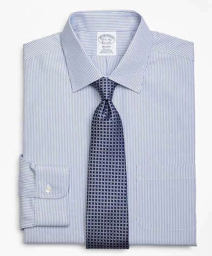 Brooks Brothers Regent Fitted Dress Shirt, Non-iron Tonal Framed Stripe