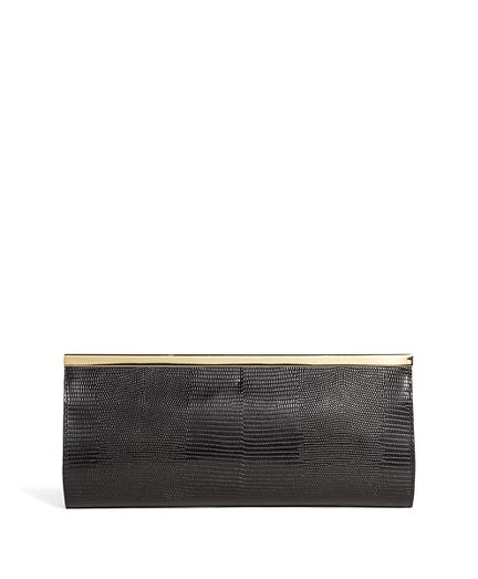 Brooks Brothers Lizard Embossed Evening Clutch