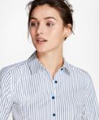 Brooks Brothers Women's Striped Cotton Dobby Fitted Shirt