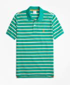Brooks Brothers Men's Slim Fit Supima Cotton Pique  Classic Stripe Polo Shirt