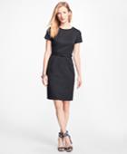 Brooks Brothers Women's Stretch Wool-twill Little Black Dress