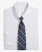 Brooks Brothers Men's Extra Slim Fit Slim-fit Dress Shirt, Non-iron Triple Overcheck