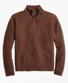 Braemar For Brooks Brothers Button Mockneck Sweater
