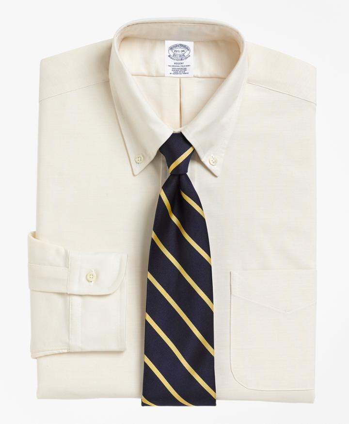 Brooks Brothers Slim Fitted Dress Shirt, Button-down Collar