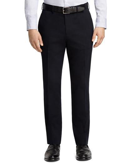 Brooks Brothers Plain-front Navy Dress Chinos