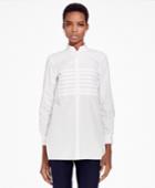 Brooks Brothers Women's Pleated Cotton Broadcloth Tunic