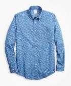 Brooks Brothers Milano Fit Floral Print Sport Shirt