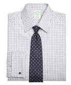 Brooks Brothers Milano Fit Heathered Gingham French Cuff Dress Shirt