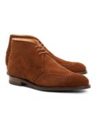 Brooks Brothers Peal & Co. Suede Wingtip Boots