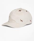 Brooks Brothers Men's Embroidered Dog Baseball Cap