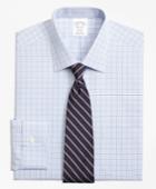 Brooks Brothers Men's Slim Fitted Dress Shirt, Non-iron Overcheck