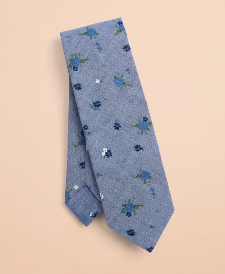 Brooks Brothers Men's Ditzy-print Floral Cotton Tie