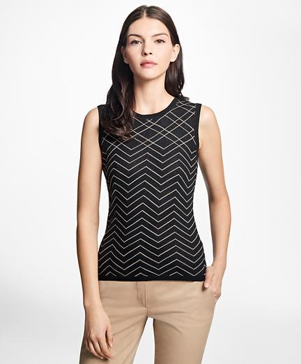 Brooks Brothers Jacquard Bird's-eye Silk-cotton Shell