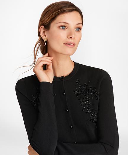 Brooks Brothers Beaded Cardigan