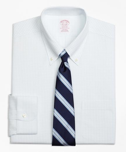 Brooks Brothers Non-iron Madison Fit Graph Check Dress Shirt