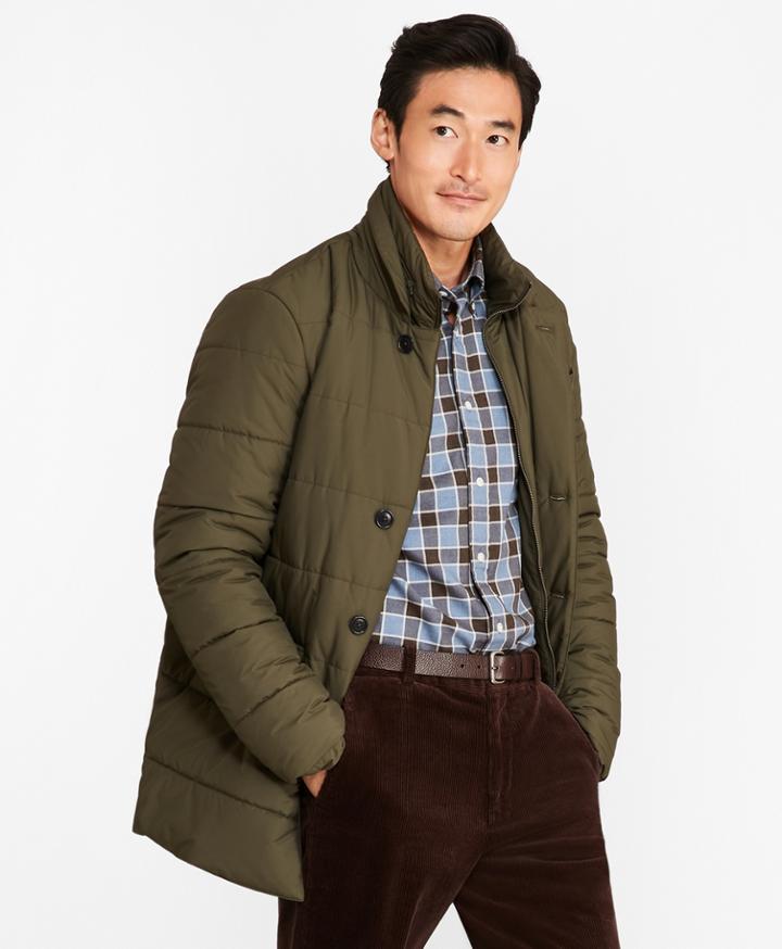 Brooks Brothers Men's Water-repellent Quilted Topcoat