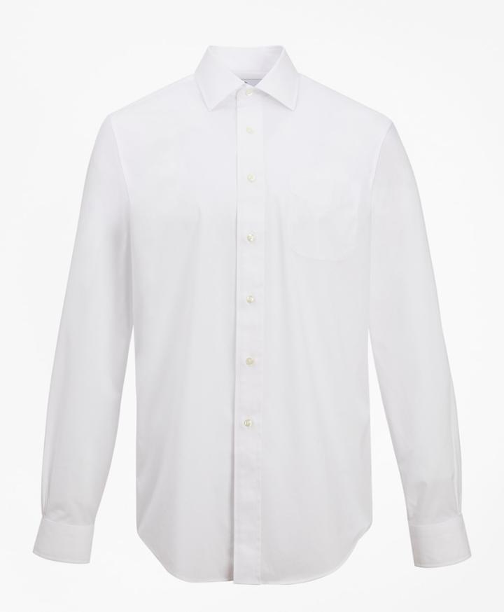 Brooks Brothers Men's Regular Fit Classic-fit Dress Shirt, Performance Non-iron With Coolmax, Ainsley Collar Broadcloth