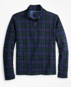 Brooks Brothers Men's Black Watch Half-zip