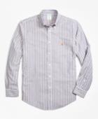 Brooks Brothers Men's Non-iron Milano Fit Stripe Sport Shirt