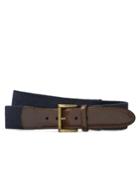 Brooks Brothers Men's Canvas Leather Belt