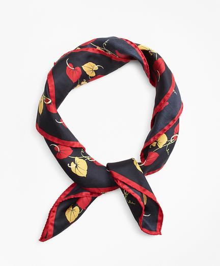 Brooks Brothers Tropical-print Silk Square Scarf
