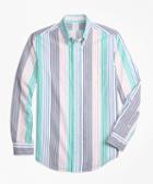 Brooks Brothers Regent Fit Seersucker Awning Stripe Sport Shirt