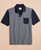 Brooks Brothers Men's Striped & Dotted Double-knit Jacquard Polo