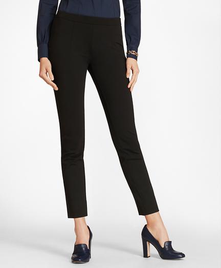 Brooks Brothers Petite Ponte Knit Ankle Pants