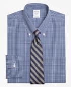 Brooks Brothers Men's Non-iron Slim Fit Ground Check Stretch Dress Shirt