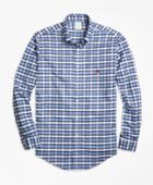 Brooks Brothers Men's Non-iron Milano Fit Heathered Check  Sport Shirt