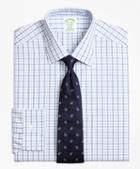 Brooks Brothers Milano Slim-fit Dress Shirt, Non-iron Hairline Framed Check