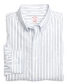 Brooks Brothers Men's Non-iron Regular Fit Framed Stripe Sport Shirt