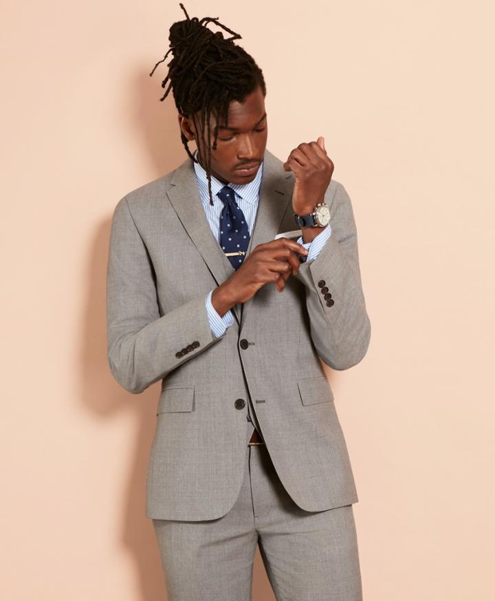 Brooks Brothers Men's Wool Two-button Suit Jacket