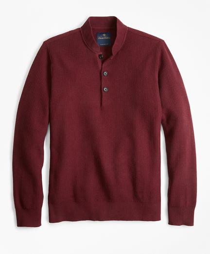 Brooks Brothers Long-sleeve Mockneck Henley
