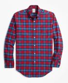 Brooks Brothers Milano Fit Oxford Bold Plaid Sport Shirt