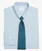Brooks Brothers Non-iron Regent Fit Framed Double Stripe  Dress Shirt