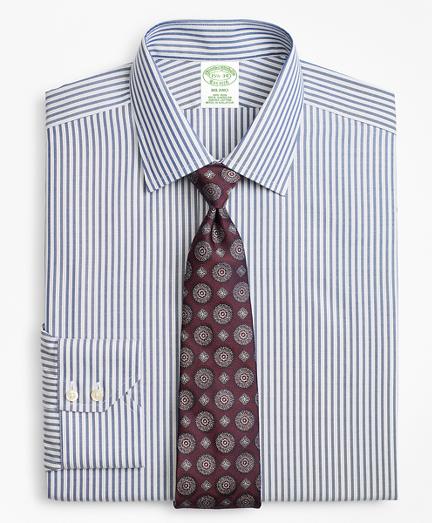 Brooks Brothers Milano Slim-fit Dress Shirt, Non-iron Alternating Twin Stripe