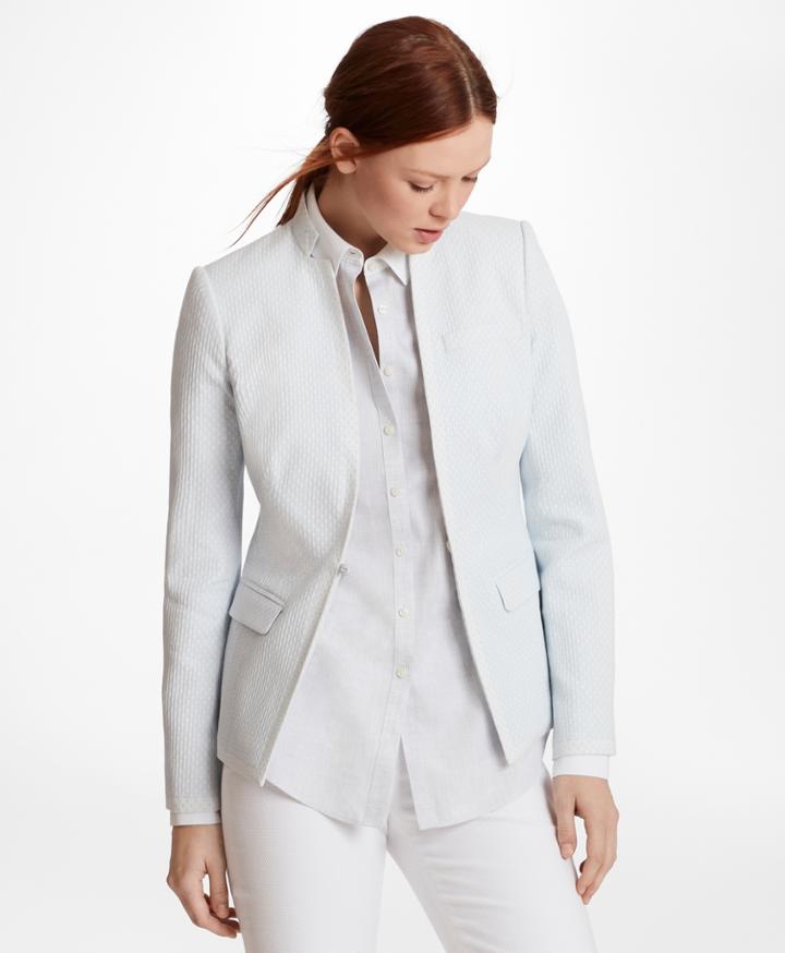 Brooks Brothers Women's Polka-dot Jacquard Jacket