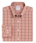 Brooks Brothers Men's Non-iron Slim Fit Tonal Double Tattersall Sport Shirt