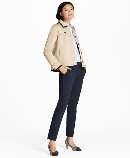 Brooks Brothers Water-repellent Twill Cropped Swing Jacket